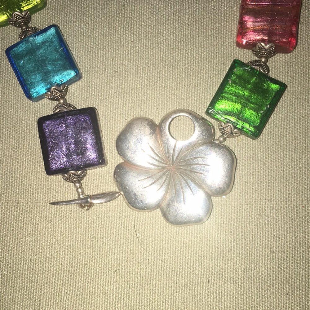 Multi Colored Stone Necklace - image 2